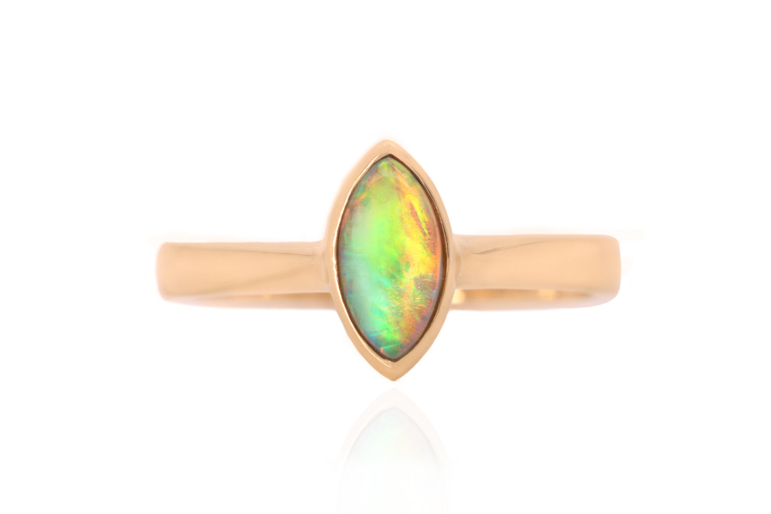 Tatiana Ring Gold with 0.41ct Crystal Opal