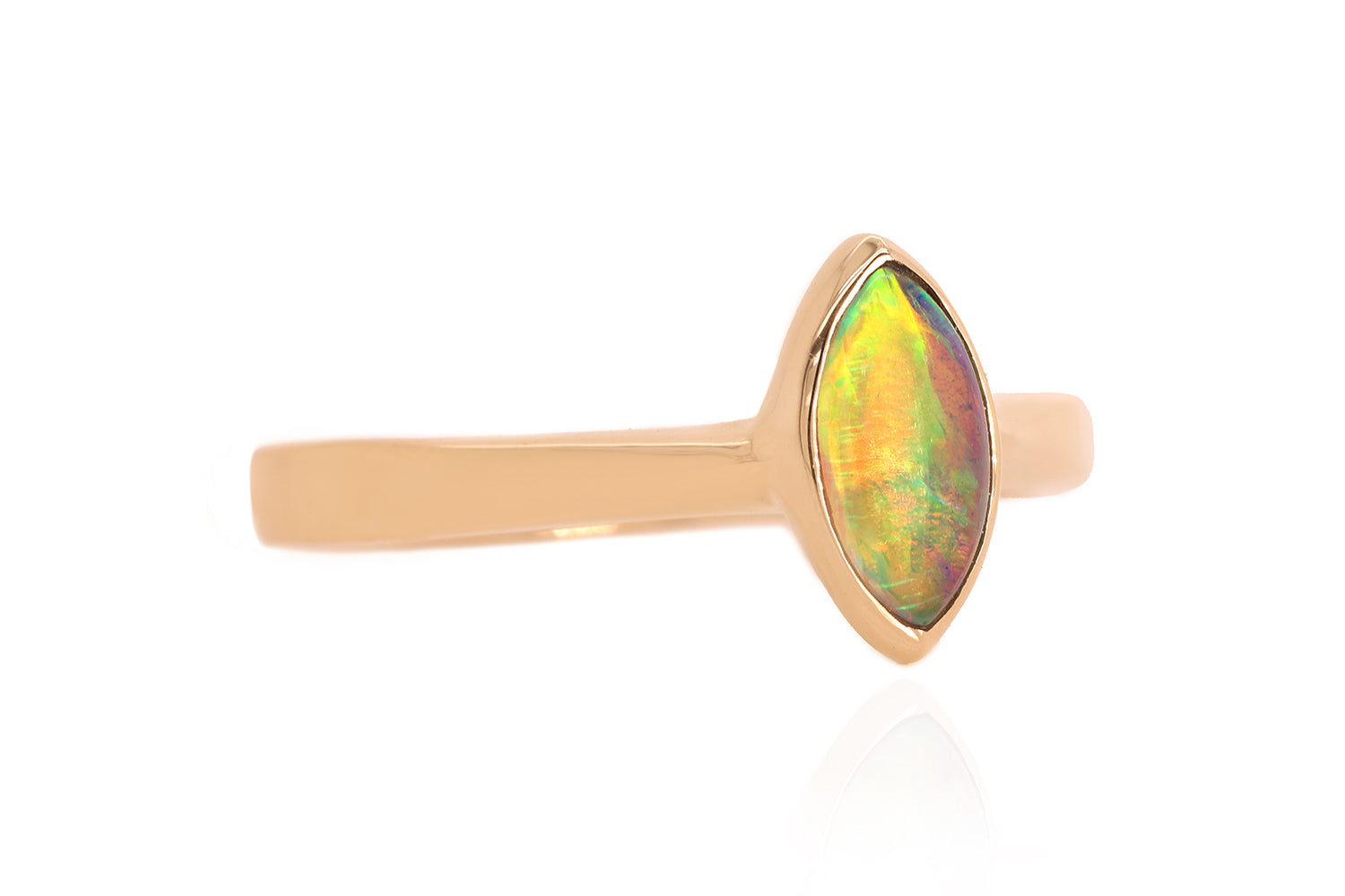 Tatiana Ring Gold with 0.41ct Crystal Opal