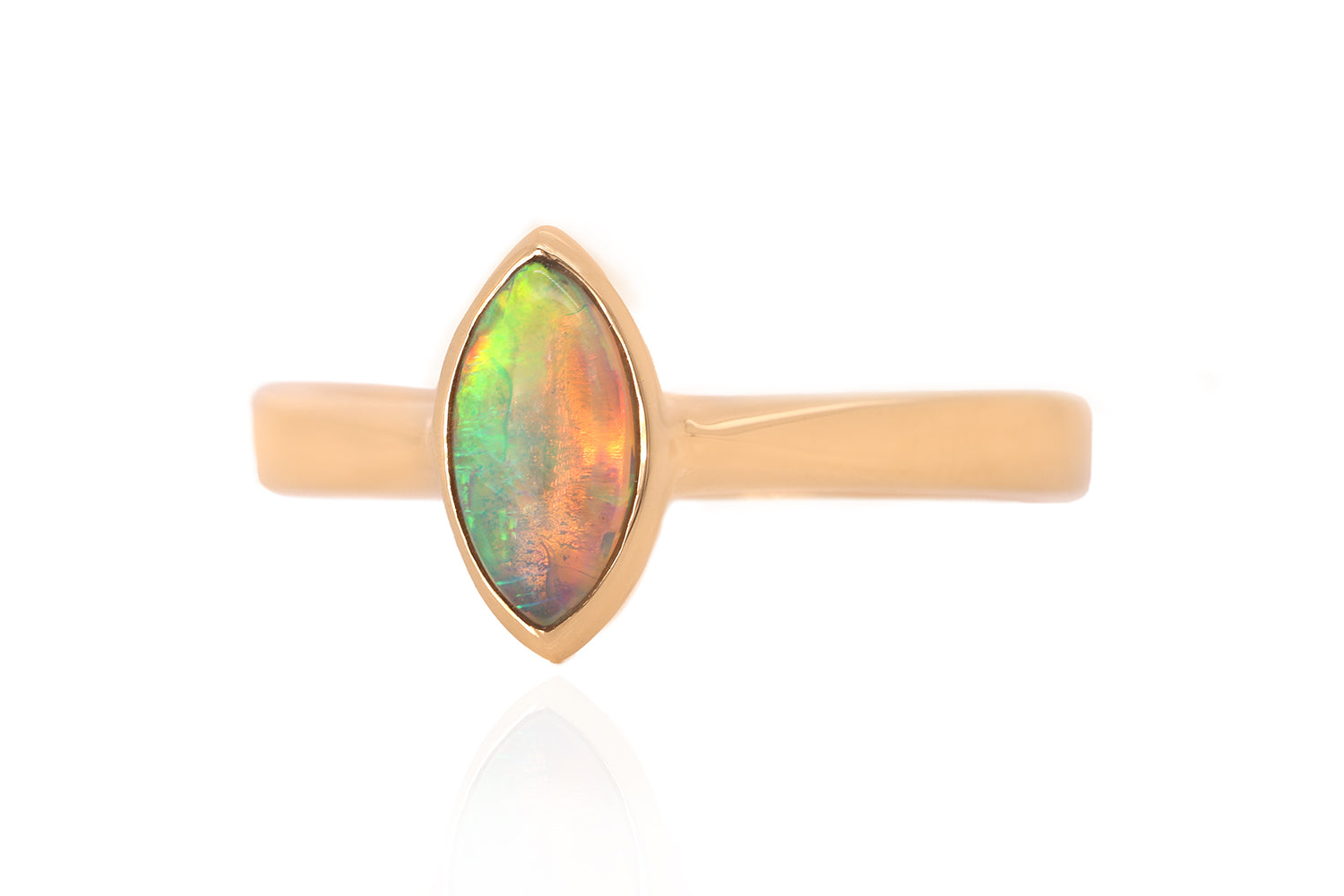 Tatiana Ring Gold with 0.41ct Crystal Opal