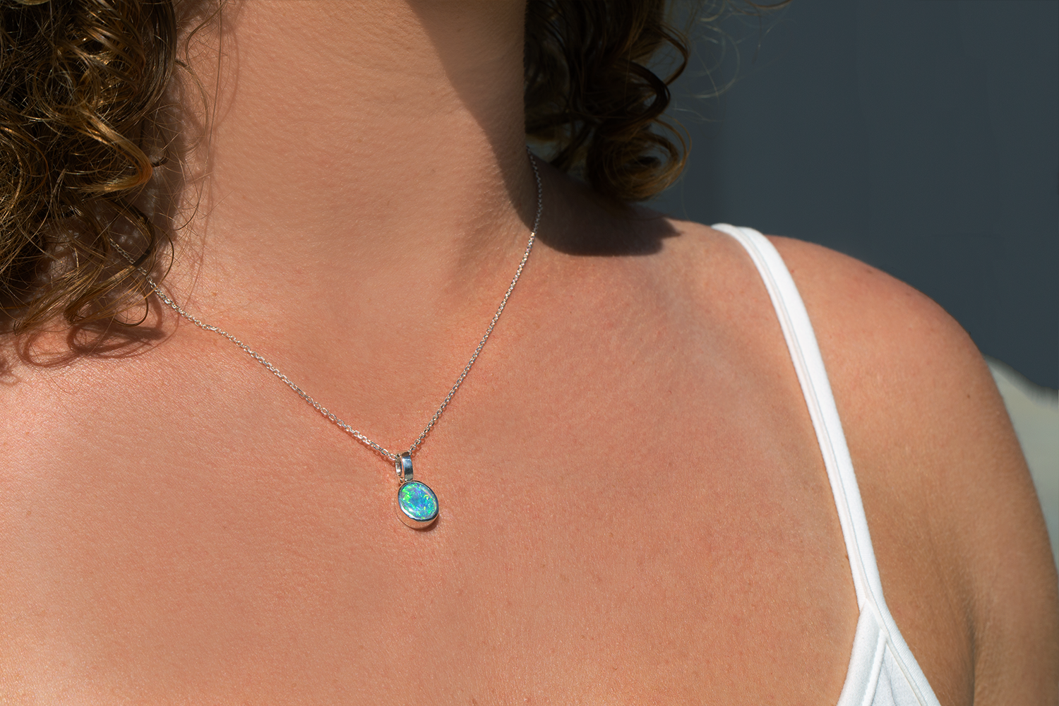 ネックレス・ペンダント TATIANA SILVER925 Opal Heart Pearl Necklace NZ2034 Tatiana Pendant Sterling Silver with 1.43ct Crystal Opal