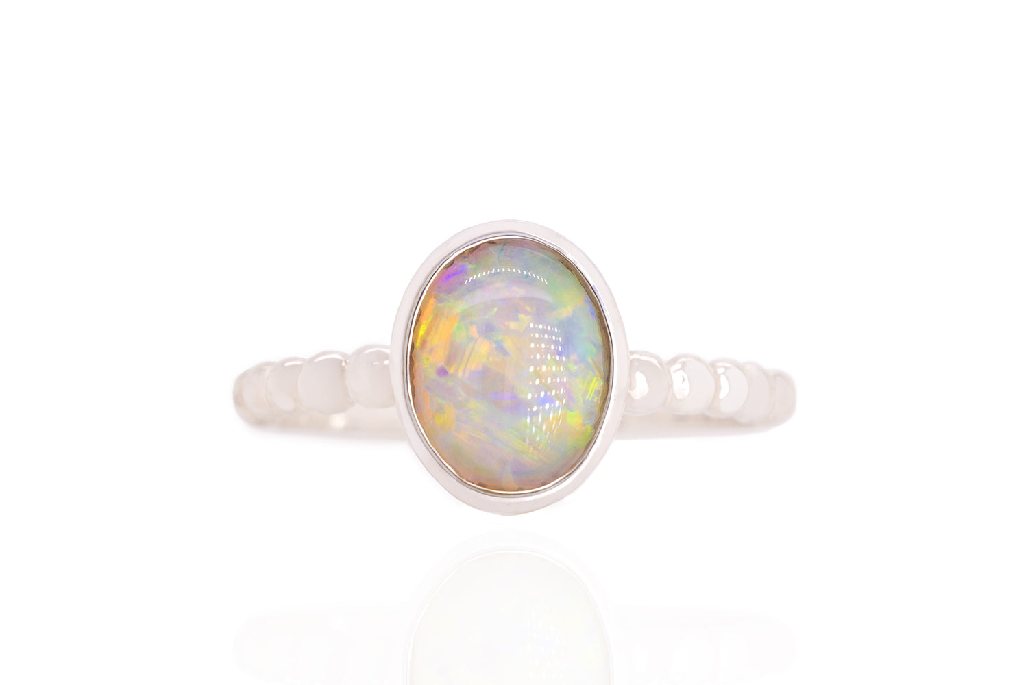 Tatiana — Sterling Silver 1.17 ct Crystal Opal Ring