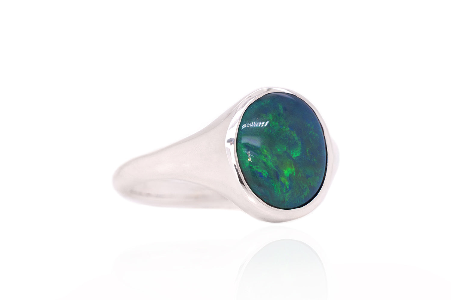 Valentina Grande Ring Sterling with 2.22ct Black Opal