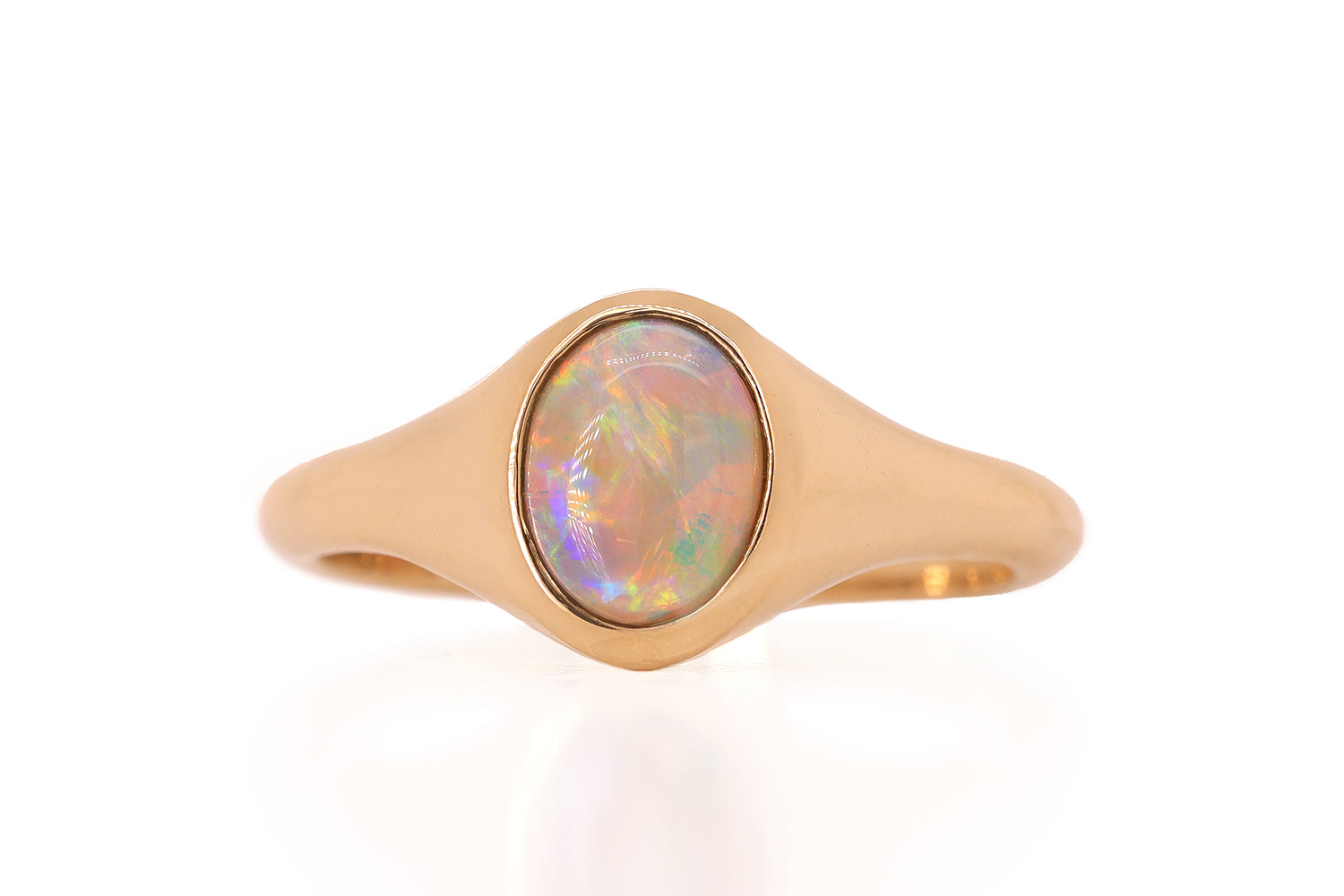 Valentina Piccolo Ring Gold with 0.92ct Crystal Opal