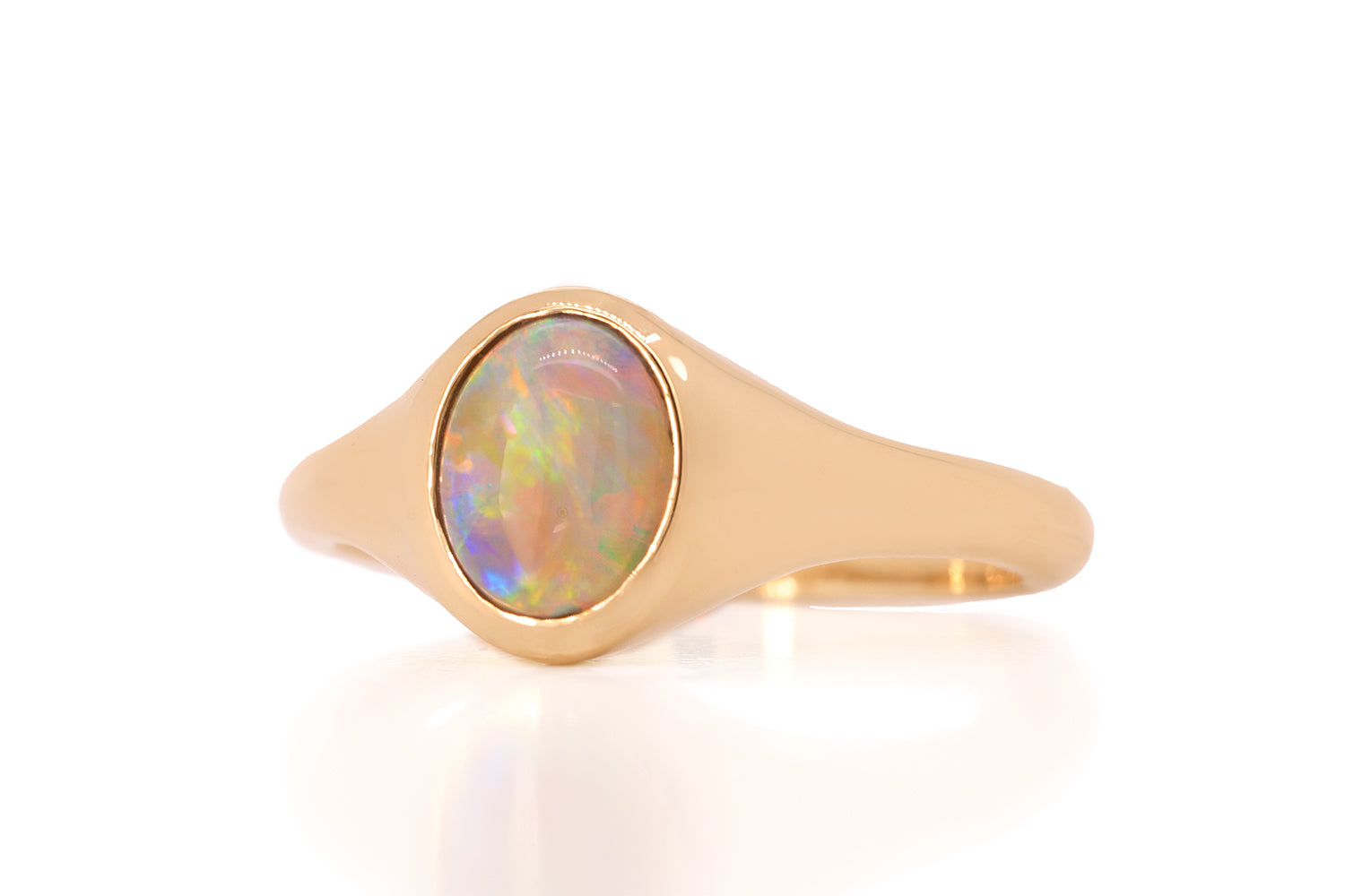 Valentina Piccolo Ring Gold with 0.92ct Crystal Opal