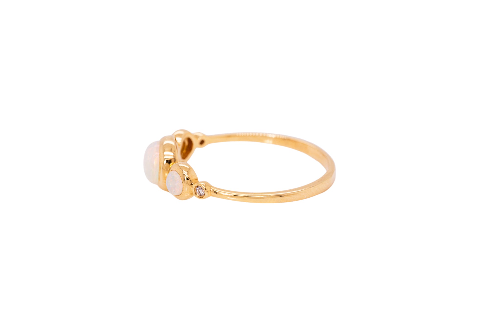 Blair — 18kt Yellow Gold 0.50 ct Crystal Opal Diamond Ring