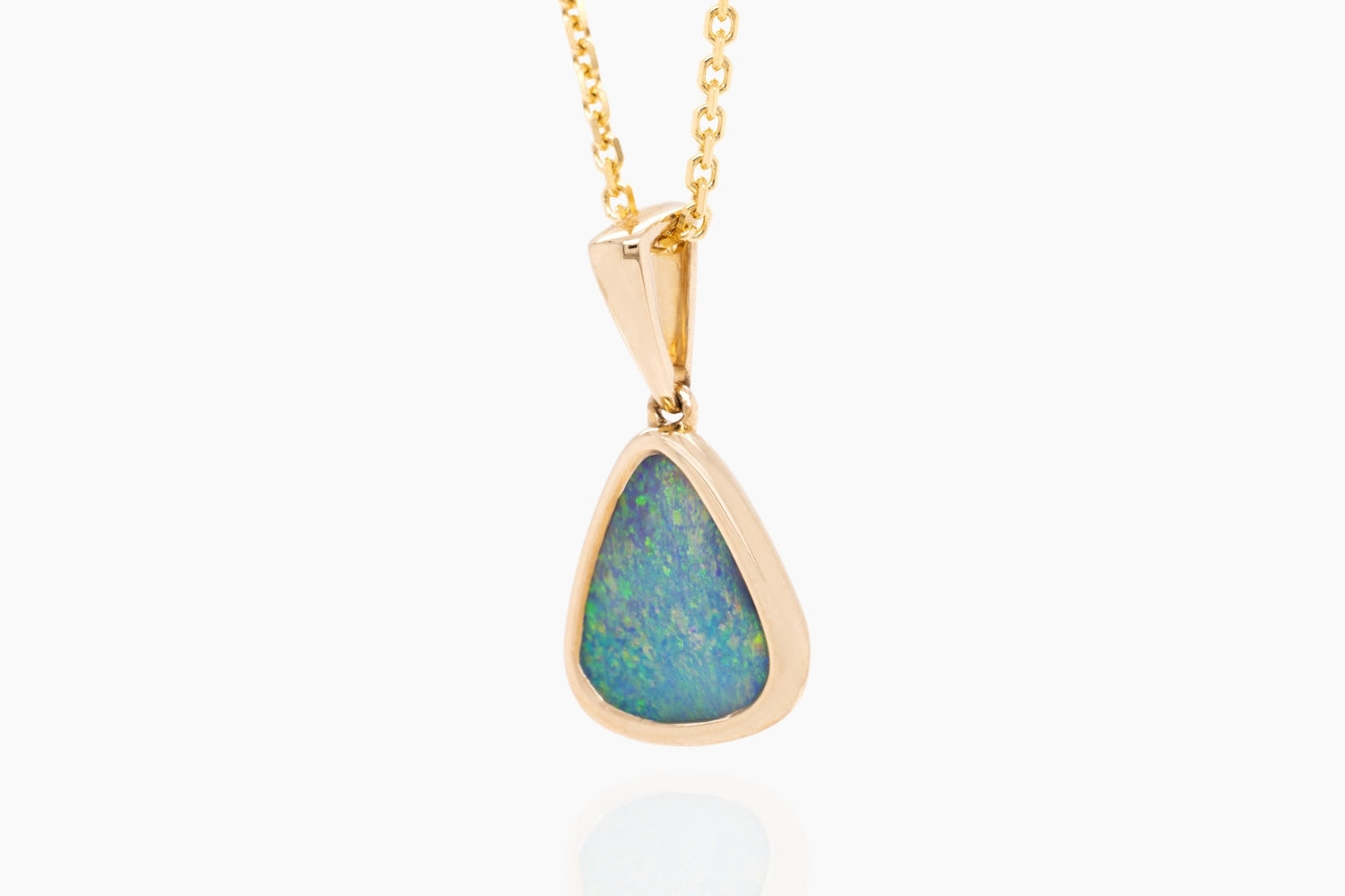 9kt Yellow Gold 0.83 ct Black Opal Pendant