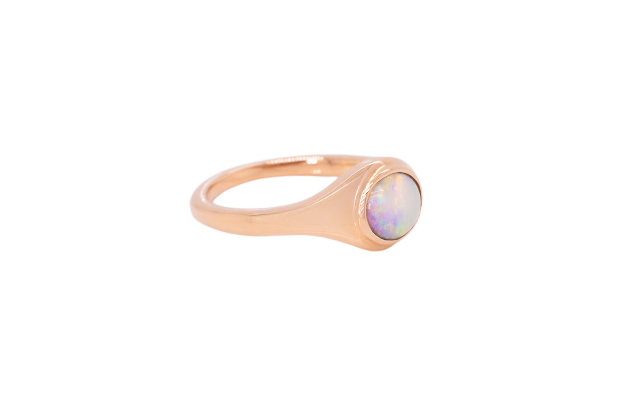 Stephanie — 18kt Rose Gold 0.65 ct Crystal Opal Ring
